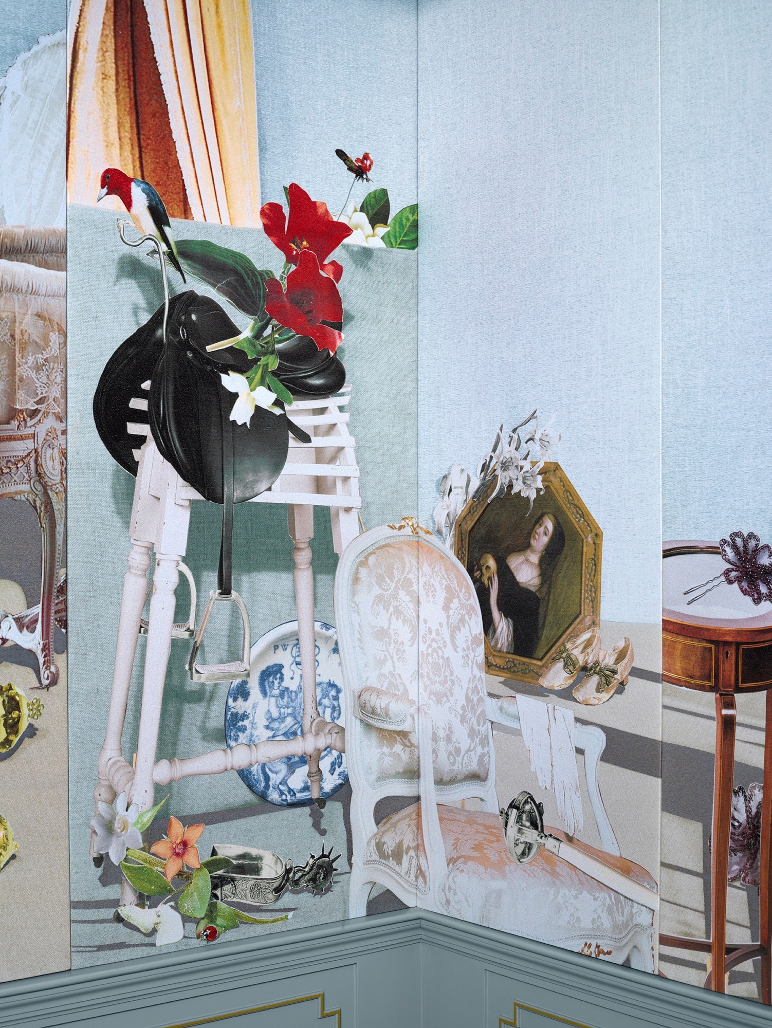 Talent and Partner, Scheltens & Abbenes: Photographic paper collage — Royal Dutch blue salon (Fig. 4)